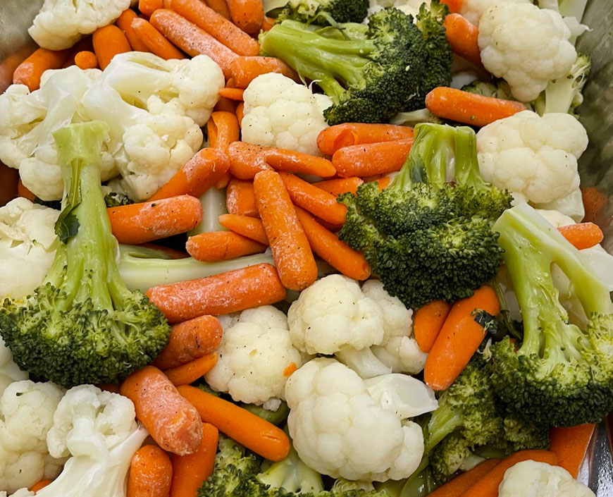 closeup photo of roasted vegetables